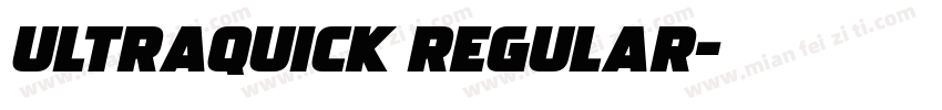 Ultraquick Regular字体转换
